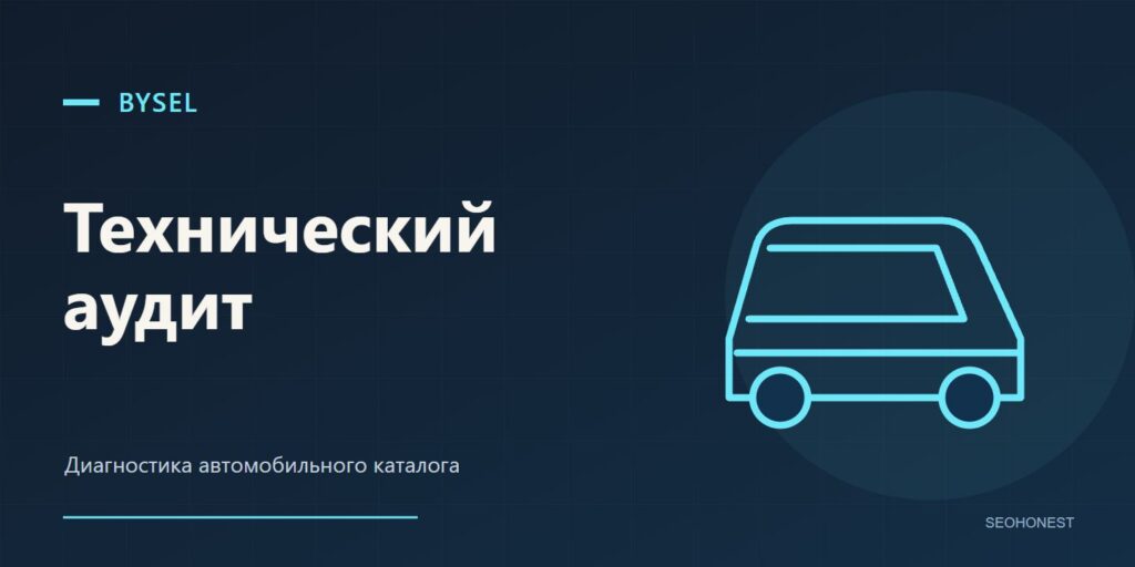 Иллюстрация технического аудита автомобильного каталога Bysel