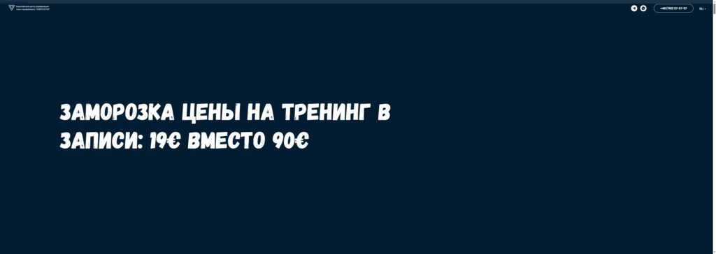 Действующий сайт образовательного центра VERIFICATOR