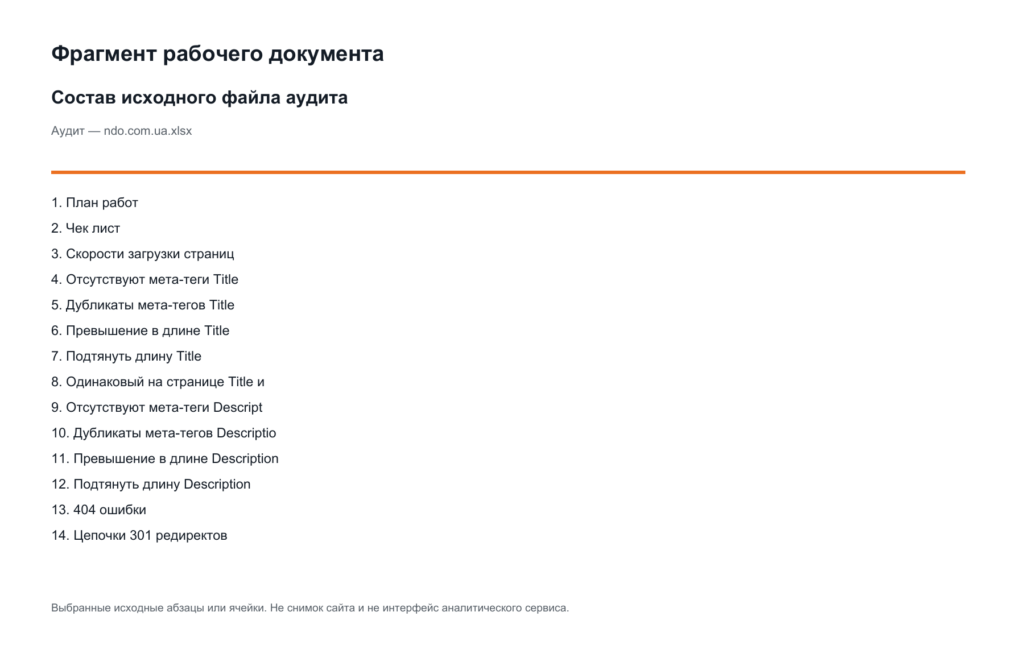 Состав технических реестров NDO